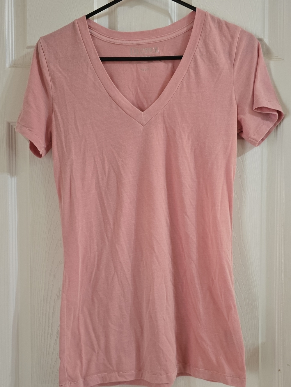 Decree Soft Pink V-Neck Short Sleeve Tee